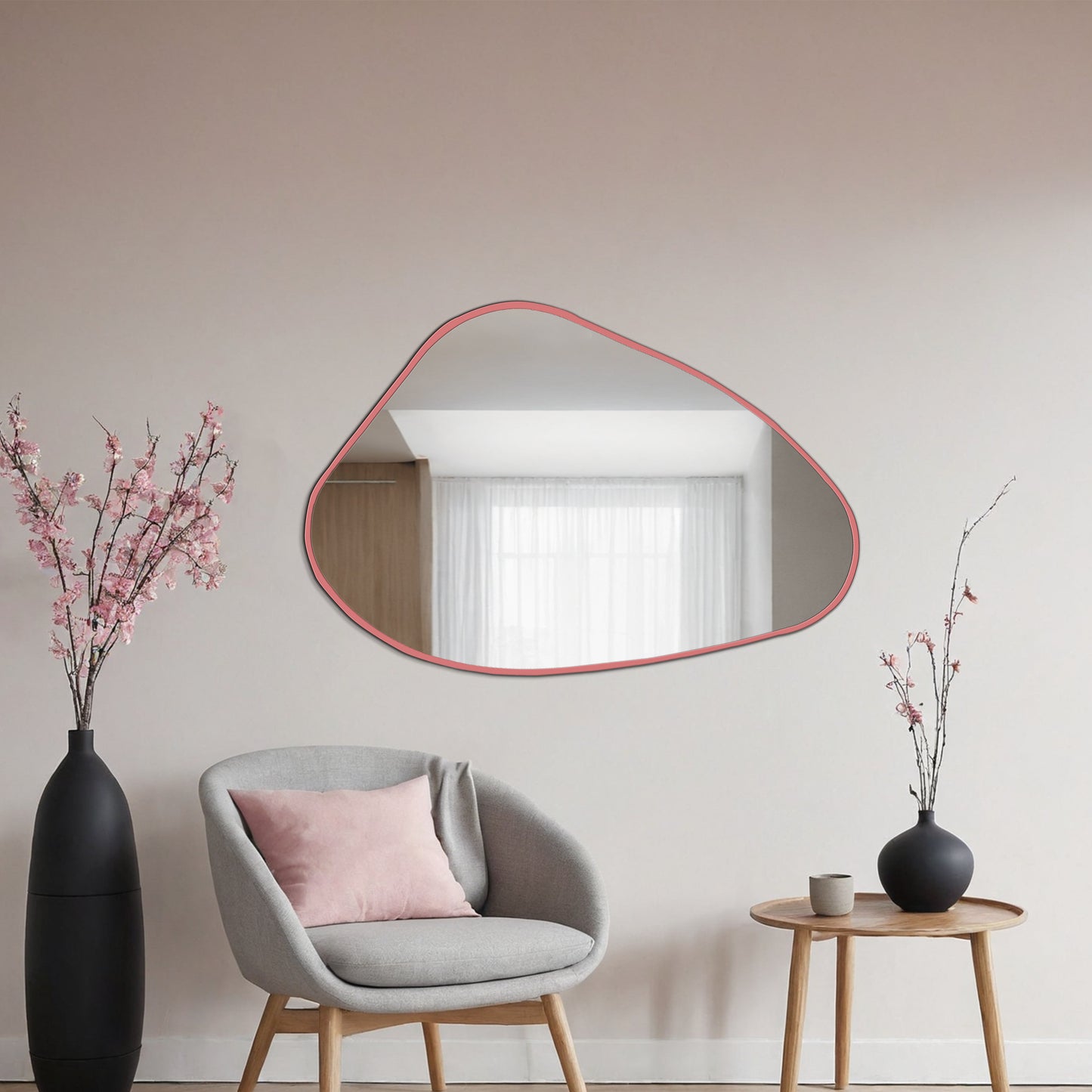 Modern Slim Framed Mirror