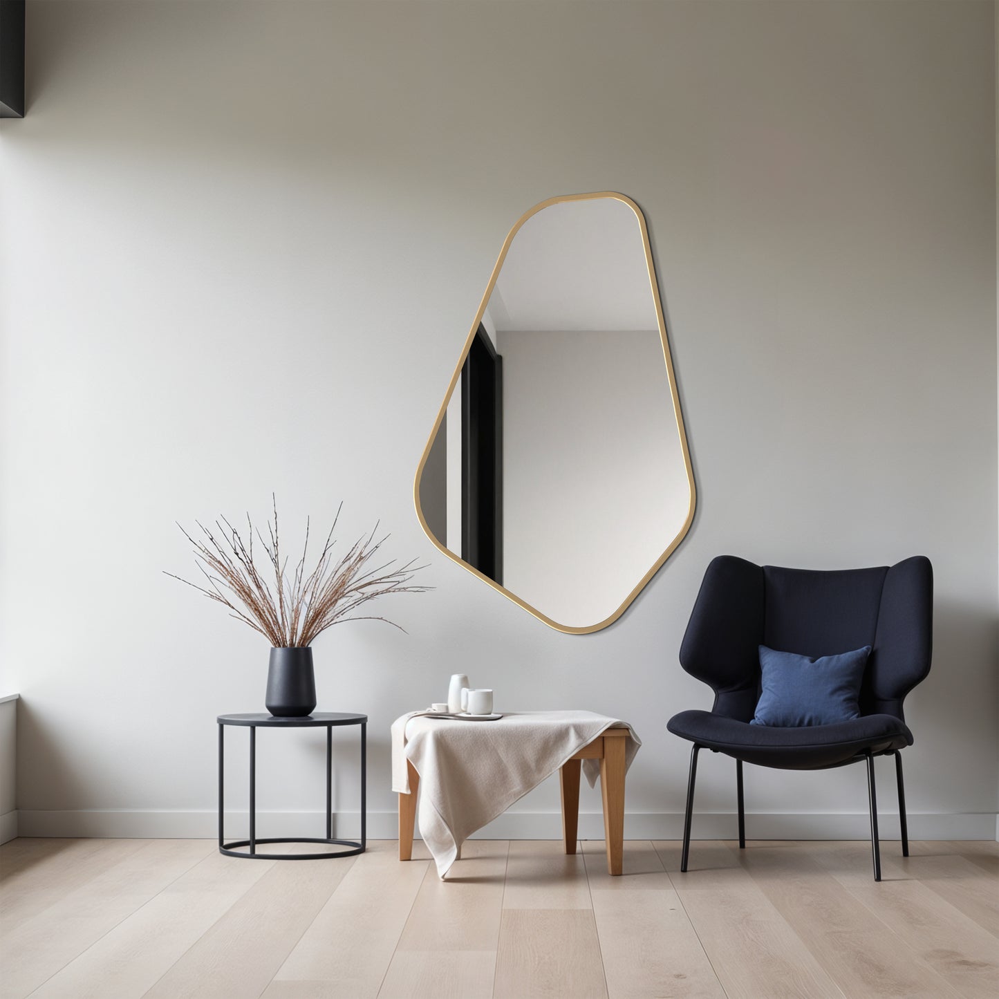 Modern Organic Mirror