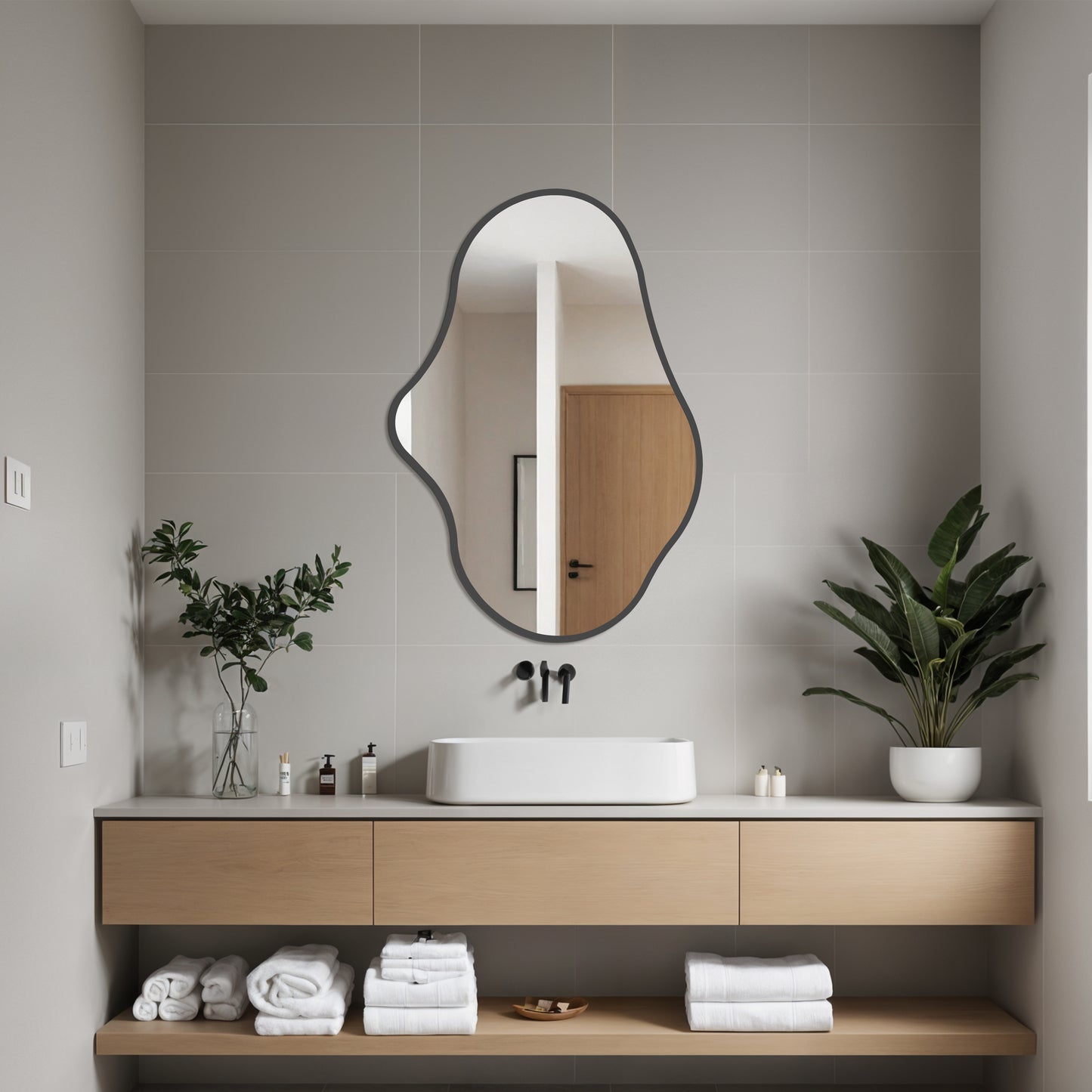 Asymmetrical Wall Mirror